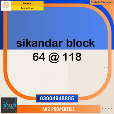 Residential Plot for Sale in Bahria Town, Lahore - (BP-152114)