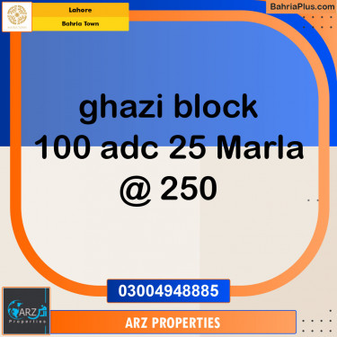 Residential Plot for Sale in Bahria Town, Lahore - (BP-152141)