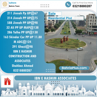 Residential Plot for Sale in Bahria Town, Lahore - (BP-152167)