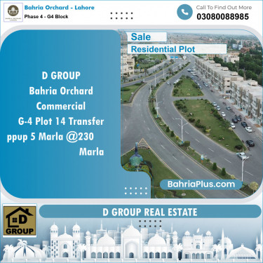 Residential Plot for Sale in Phase 4 - G4 Block -  Bahria Orchard, Lahore - (BP-152213)