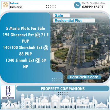 Residential Plot for Sale in Bahria Town, Lahore - (BP-152221)