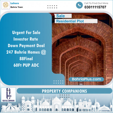 Residential Plot for Sale in Bahria Town, Lahore - (BP-152225)