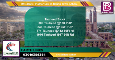 Residential Plot for Sale in Bahria Town, Lahore - (BP-152264)