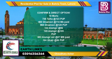 Residential Plot for Sale in Sector F - Talha Block -  Bahria Town, Lahore - (BP-152265)