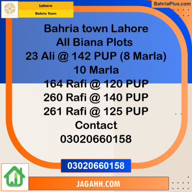 Residential Plot for Sale in Bahria Town, Lahore - (BP-152276)