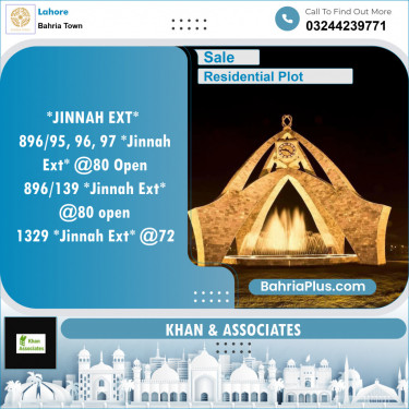 Residential Plot for Sale in Bahria Town, Lahore - (BP-152388)