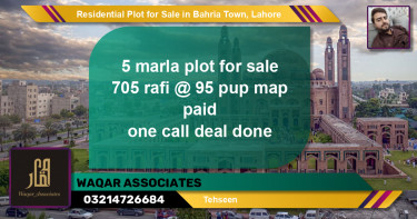 Residential Plot for Sale in Bahria Town, Lahore - (BP-152424)