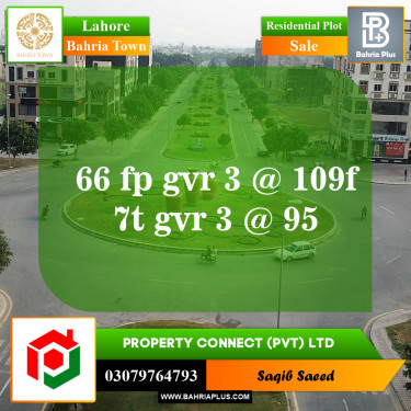 Residential Plot for Sale in Bahria Town, Lahore - (BP-152473)