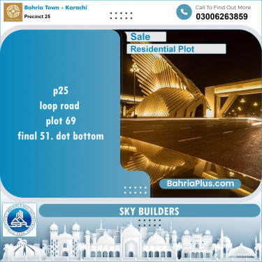 125 Sq. Yards Residential Plot for Sale in Precinct 25 -  Bahria Town, Karachi - (BP-152559)