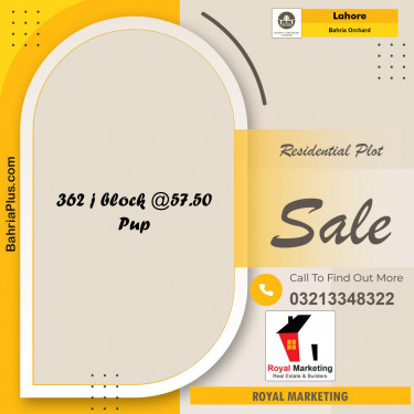 Residential Plot for Sale in Bahria Orchard, Lahore - (BP-152561)