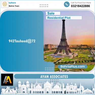 Residential Plot for Sale in Bahria Town, Lahore - (BP-152619)