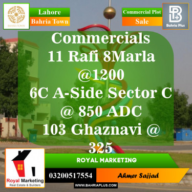 Commercial Plot for Sale in Bahria Town, Lahore - (BP-152796)