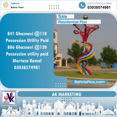 Residential Plot for Sale in Bahria Town, Lahore - (BP-152844)