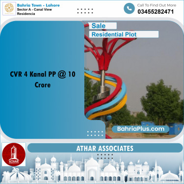 Residential Plot for Sale in Sector A - Canal View Residencia -  Bahria Town, Lahore - (BP-152945)