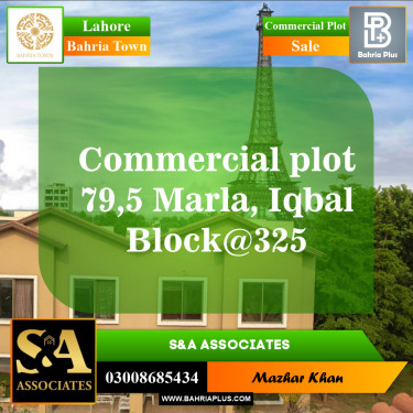 Commercial Plot for Sale in Bahria Town, Lahore - (BP-153030)