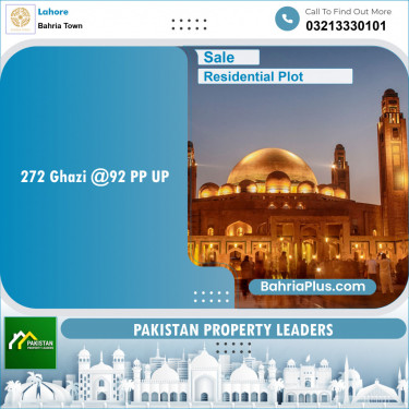 Residential Plot for Sale in Sector F - Ghazi Block -  Bahria Town, Lahore - (BP-153075)
