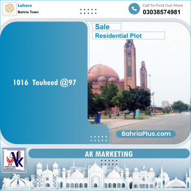 Residential Plot for Sale in Sector F - Tauheed Block -  Bahria Town, Lahore - (BP-153289)