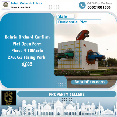 Residential Plot for Sale in Phase 4 - G3 Block -  Bahria Orchard, Lahore - (BP-153405)