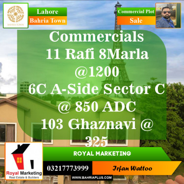 Commercial Plot for Sale in Bahria Town, Lahore - (BP-153443)