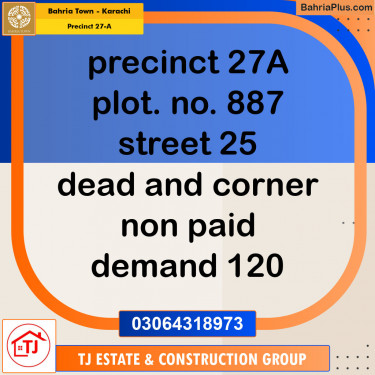 500 Sq. Yards Residential Plot for Sale in Precinct 27-A -  Bahria Town, Karachi - (BP-153488)