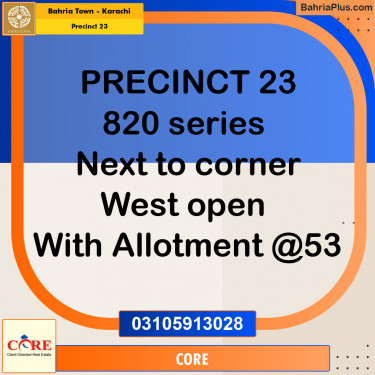 125 Sq. Yards Residential Plot for Sale in Precinct 23 -  Bahria Town, Karachi - (BP-153622)
