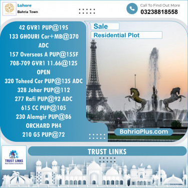 Residential Plot for Sale in Golf Phase 1 -  Bahria Town, Lahore - (BP-153762)