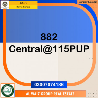 Residential Plot for Sale in Phase 1 - Central District -  Bahria Orchard, Lahore - (BP-153828)