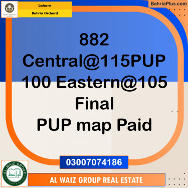 Residential Plot for Sale in Phase 1 - Central District -  Bahria Orchard, Lahore - (BP-153859)