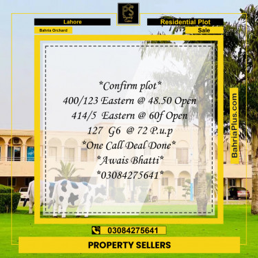 Residential Plot for Sale in Phase 1 - Eastern District -  Bahria Orchard, Lahore - (BP-153907)