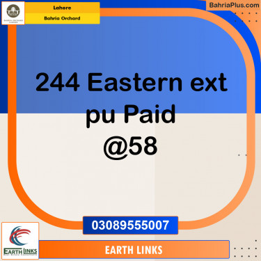 Residential Plot for Sale in Phase 1 - Eastern District Ext. I -  Bahria Orchard, Lahore - (BP-153934)