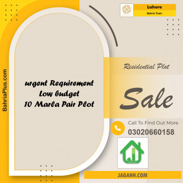 Residential Plot for Sale in Bahria Town, Lahore - (BP-153941)