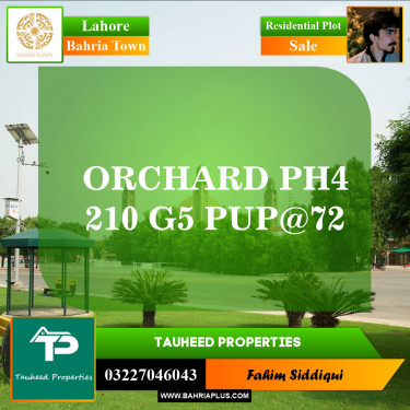 Residential Plot for Sale in Phase 4 - G5 Block -  Bahria Orchard, Lahore - (BP-154003)