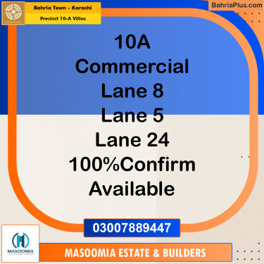 200 Sq. Yards Residential Plot for Sale in Precinct 10-A Villas -  Bahria Town, Karachi - (BP-154046)