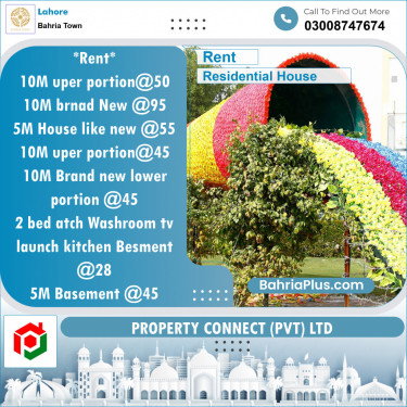 Residential House for Rent in Bahria Town, Lahore - (BP-154076)