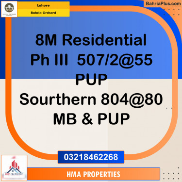 Residential Plot for Sale in Phase 3 -  Bahria Orchard, Lahore - (BP-154143)