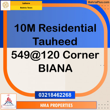 Residential Plot for Sale in Sector F - Tauheed Block -  Bahria Town, Lahore - (BP-154164)