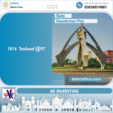 Residential Plot for Sale in Sector F - Tauheed Block -  Bahria Town, Lahore - (BP-154252)