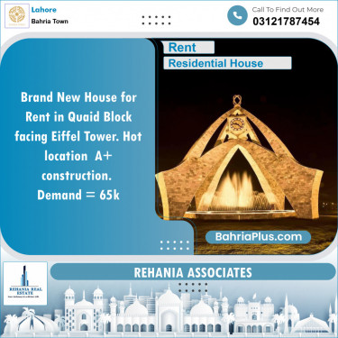 Residential House for Rent in Bahria Town, Lahore - (BP-154320)