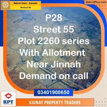 125 Sq. Yards Residential Plot for Sale in Precinct 28 -  Bahria Town, Karachi - (BP-154497)