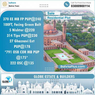 Residential Plot for Sale in Sector D - EE Block -  Bahria Town, Lahore - (BP-154554)