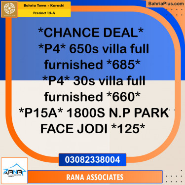 125 Sq. Yards Residential Plot for Sale in Precinct 15-A -  Bahria Town, Karachi - (BP-154735)