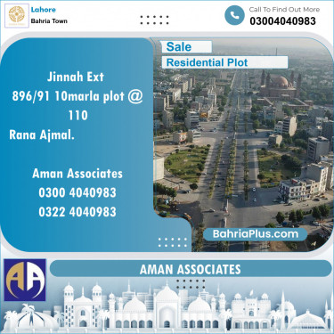 Residential Plot for Sale in Bahria Town, Lahore - (BP-154797)