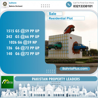 Residential Plot for Sale in Bahria Orchard, Lahore - (BP-154826)