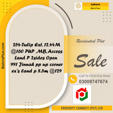 Residential Plot for Sale in Bahria Town, Lahore - (BP-154834)