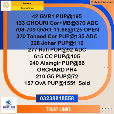 Residential Plot for Sale in Golf Phase 1 -  Bahria Town, Lahore - (BP-154841)