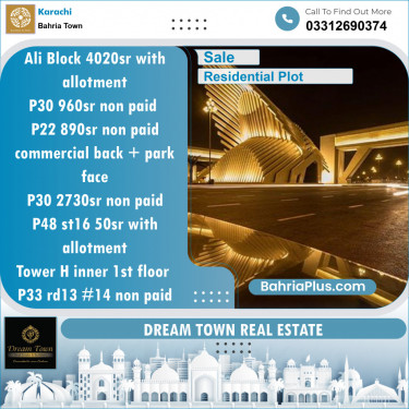 125 Sq. Yards Residential Plot for Sale in Precinct 12 - Ali Block -  Bahria Town, Karachi - (BP-154878)