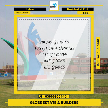 Residential Plot for Sale in Bahria Orchard, Lahore - (BP-154908)