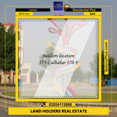 Residential Plot for Sale in Bahria Town, Lahore - (BP-154975)
