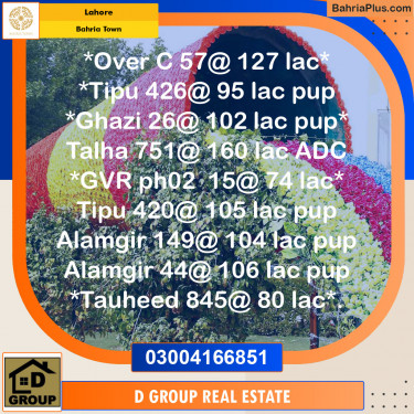 Residential Plot for Sale in Bahria Town, Lahore - (BP-154984)
