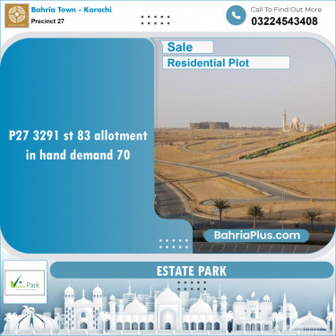 Residential Plot for Sale in Precinct 27 -  Bahria Town, Karachi - (BP-155088)